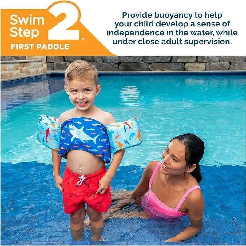 SwimWays - Swim Trainer, US Coast Guard Approved Life Vest, Shark Image 6