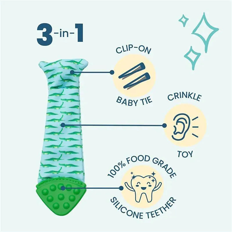 Tasty Tie - Teething Bib Tie, Shark Image 5