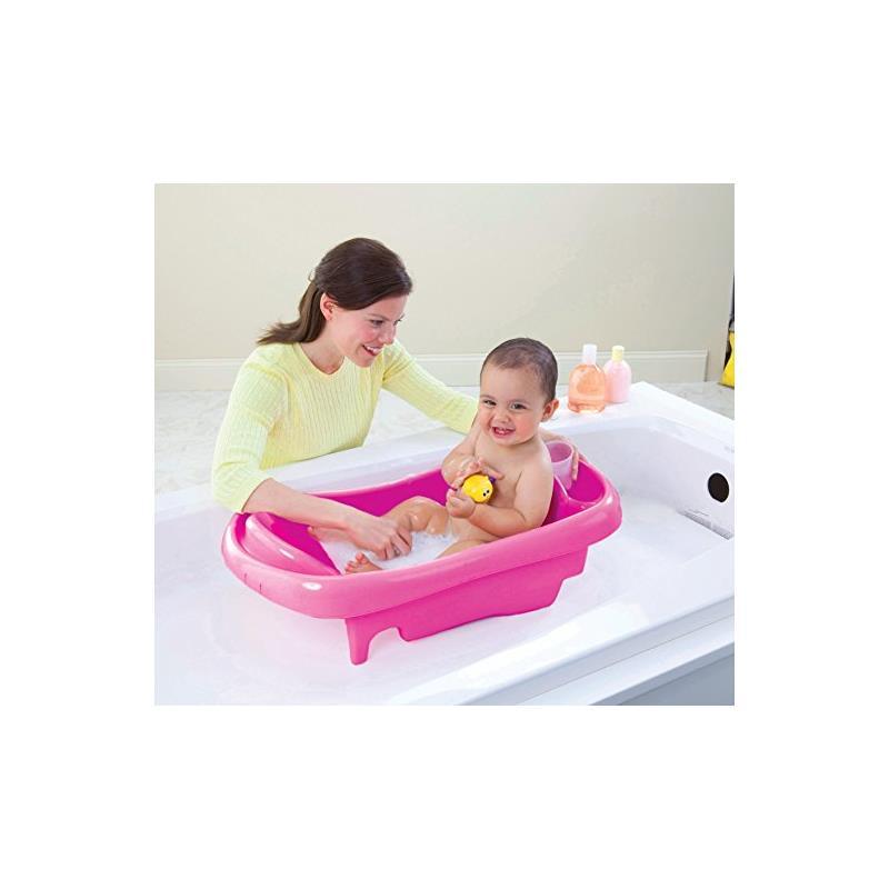 pink baby bath tub