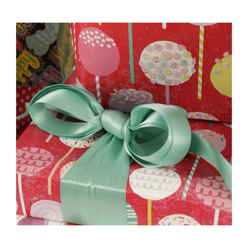 The Gift Wrap Company Luxury Seafoam Satin Ribbon - 6/Pk Image 3