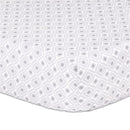 The Peanut Shell Diamond Geometric Fitted Crib Sheet, Grey Image 1