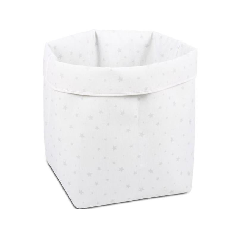 The Peanut Shell Stars Large Storage Bin, White, Large Image 1