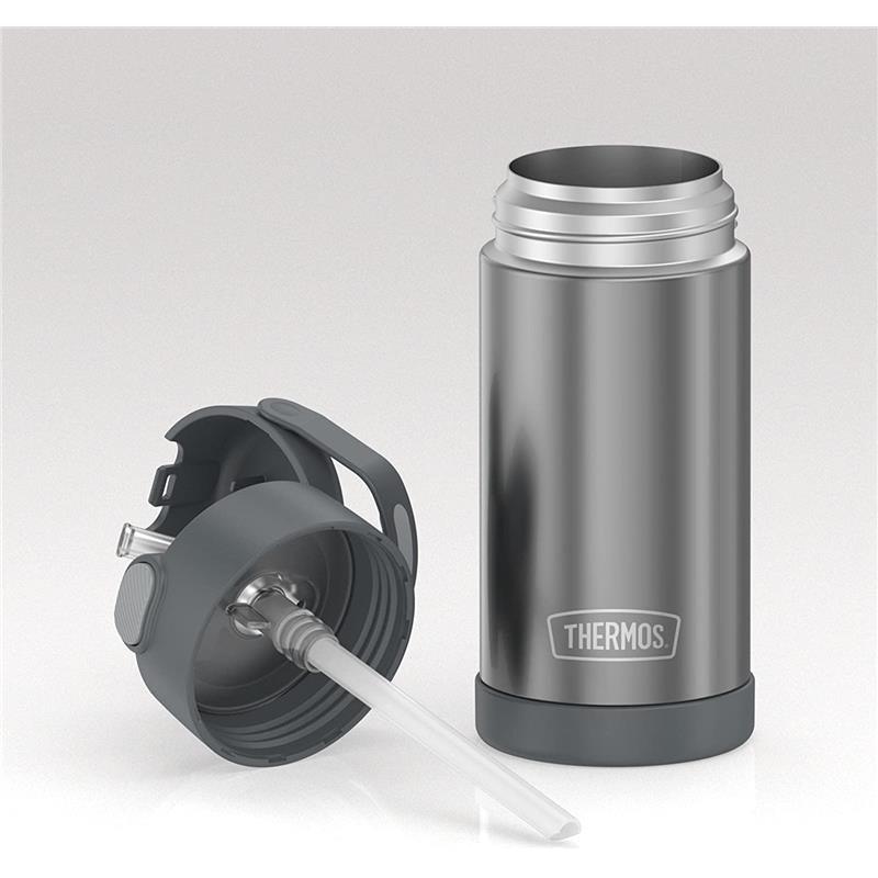 Thermos Funtainer Stainless Steel Bottle - Black 12 oz