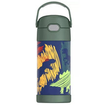 Thermos - 12 Oz. Stainless Steel Non-Licensed Funtainer® Bottle, Dinosaurs Image 1