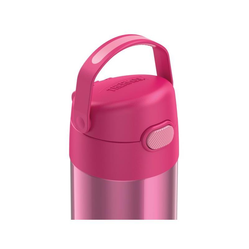 Thermos Stainless Steel Funtainer Bottle 12 Oz Pink With Flower