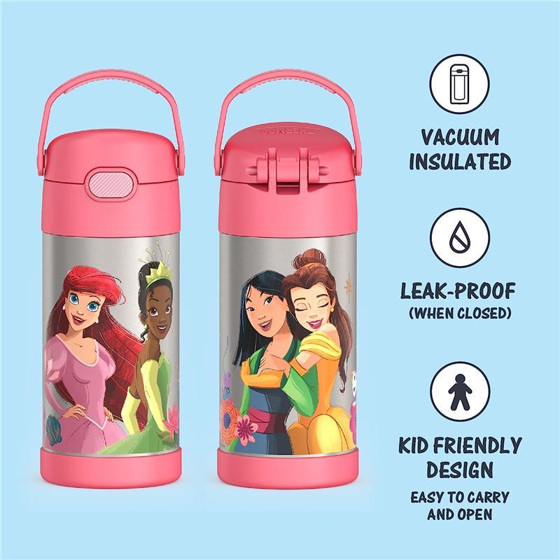 Kids Water Bottle with Straw 12 oz Stainless Steel Double Walled