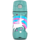 Thermos - 16 Oz Plastic Funtainer® Hydration Bottle With Spout Lid, Unicorns Image 3