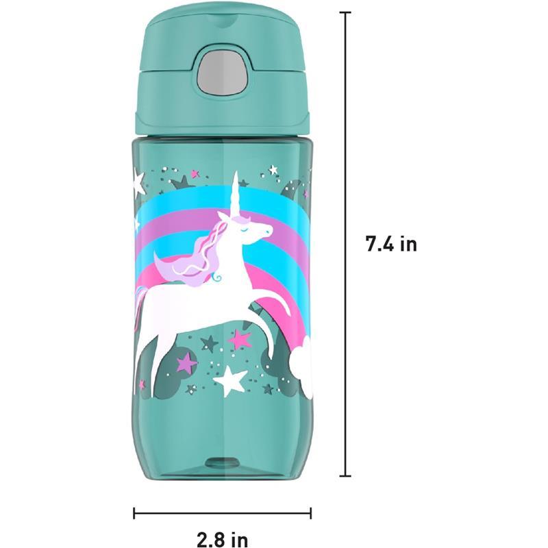 Thermos - 16 Oz Plastic Funtainer® Hydration Bottle With Spout Lid, Unicorns Image 5