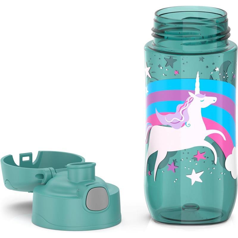 Thermos - 16 Oz Plastic Funtainer® Hydration Bottle With Spout Lid, Unicorns Image 7