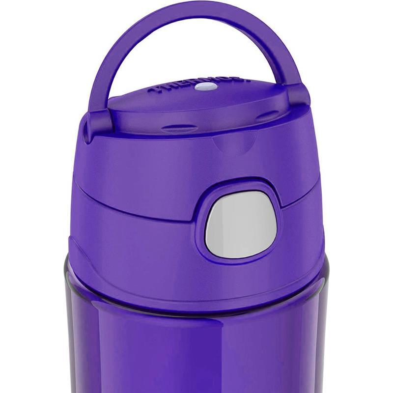 Thermos 16 oz Funtainer Insulated Stainless Steel Straw Bottle, Purple