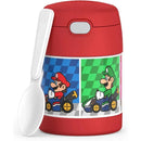 THERMOS - Stainless Steel Vacuum Insulated Food Jar with Spoon, 10 Oz, Mario Kart Image 1