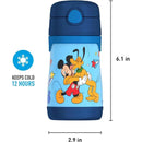 THERMOS - Vacuum Insulated Stainless Steel 10oz Straw Bottle, Mickey Mouse Image 6