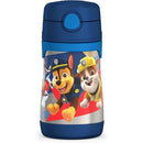 THERMOS - Vacuum Insulated Stainless Steel 10oz Straw Bottle, Paw Patrol Boy Image 1