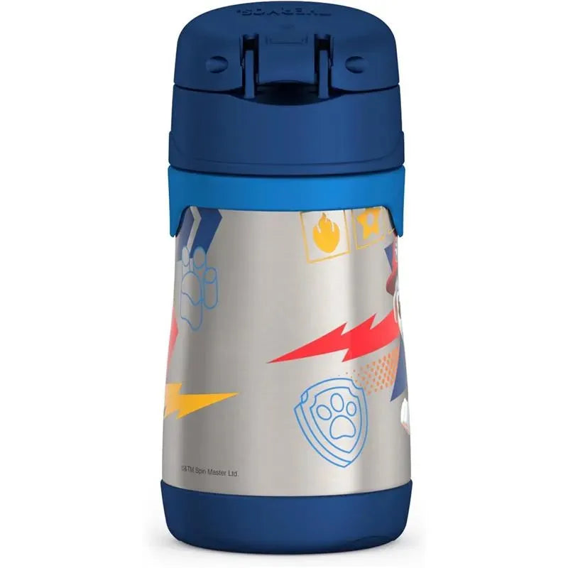 THERMOS - Vacuum Insulated Stainless Steel 10oz Straw Bottle, Paw Patrol Boy Image 7