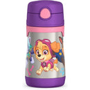 THERMOS - Vacuum Insulated Stainless Steel 10oz Straw Bottle, Paw Patrol Girl Image 1