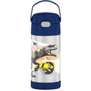 THERMOS - Vacuum Insulated Stainless Steel 12oz Straw Bottle, Jurassic World Image 1