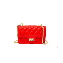 Tiny Treats - Classic Quilted Large Flap Handbag, Red Image 1