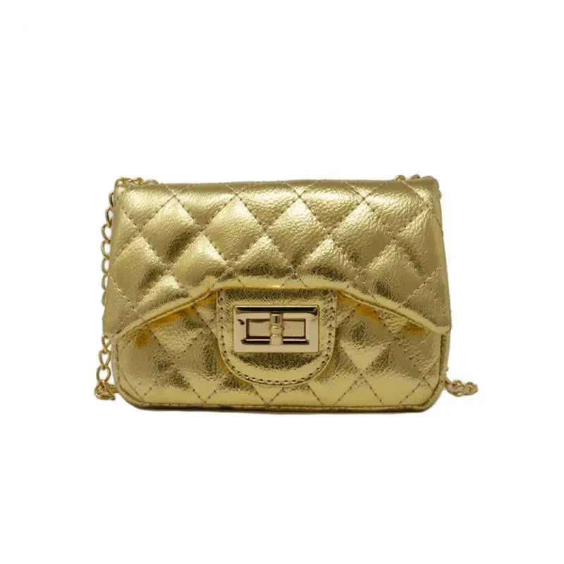 Tiny Treats - Metallic Classic Mini Purse, Gold Image 1