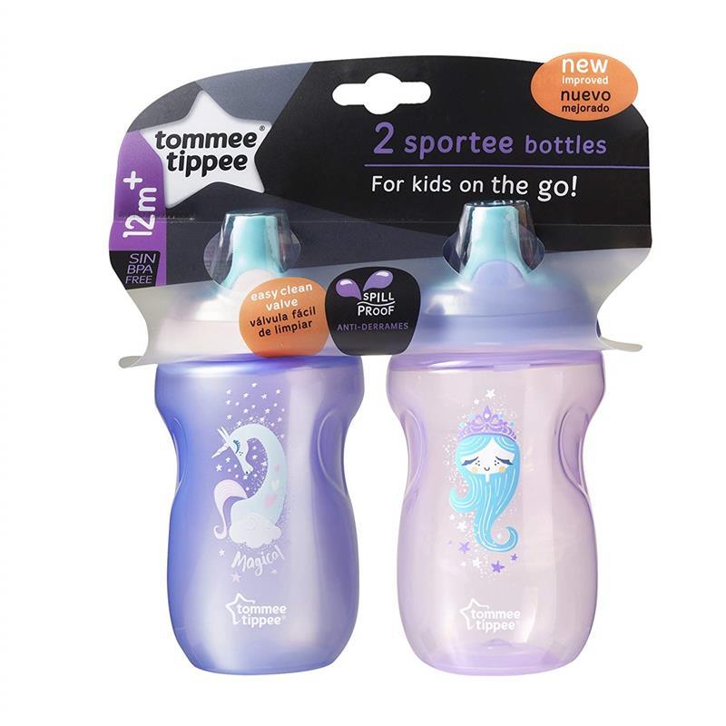 Tommee Tippee 2-Pack 9Oz Spill Proof Insulated Sipper Tumbler Cup 12M+