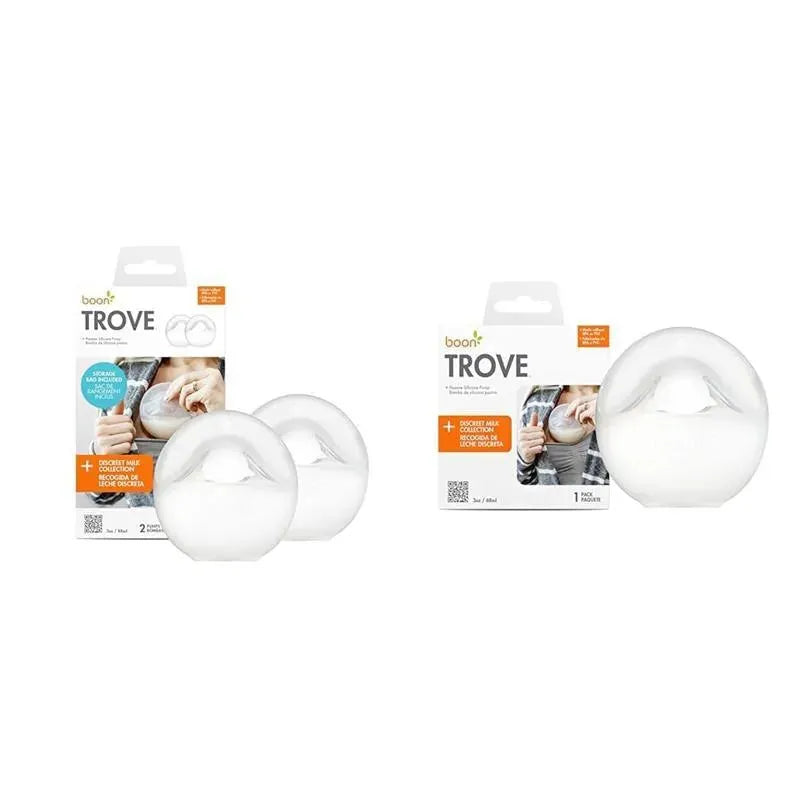 Tomy - Boon Trove Silicone Manual Breast Pump Bundle with Travel Pouch, 2 Pack Image 7