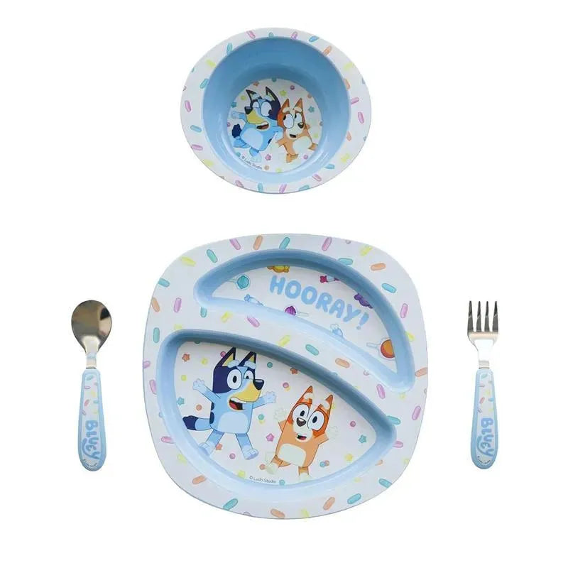 Tomy - The First Years Bluey Sip & See Toddler Water Bottle, Dinnerware Set Image 1