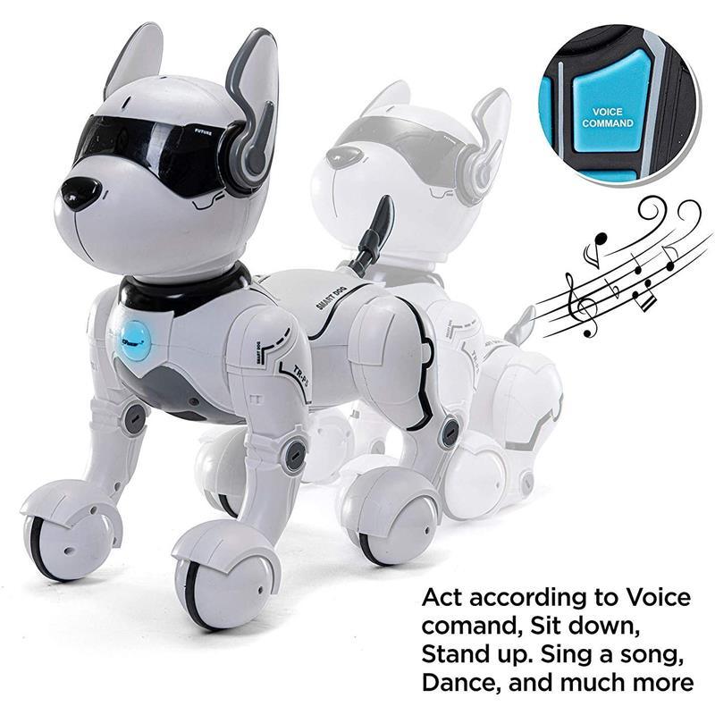 Remote Control Robot Dog Toy for Kids, Programmable Robotic Puppy