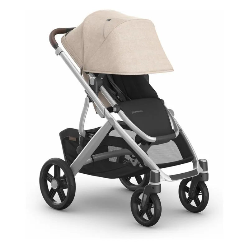 Uppababy - Vista V3 Stroller, Declan (Oat Mélange/Silver Frame/Chestnut Leather) Image 3