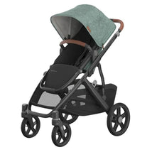 Uppababy - Vista V3 Stroller, Gwen (Green Mélange/Carbon Frame/Saddle Leather) Image 1