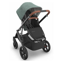 Uppababy - Vista V3 Stroller, Gwen (Green Mélange/Carbon Frame/Saddle Leather) Image 2