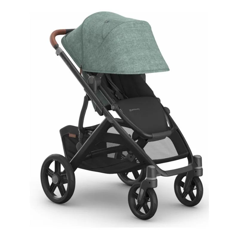 Uppababy - Vista V3 Stroller, Gwen (Green Mélange/Carbon Frame/Saddle Leather) Image 3