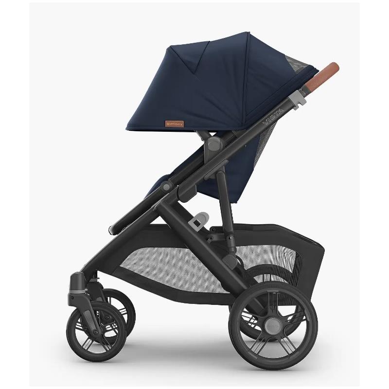 Uppababy - Vista V3 Stroller, Noa - Navy | Carbon Frame | Saddle Leather Image 3