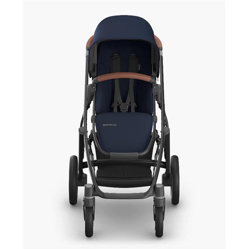 Uppababy - Vista V3 Stroller, Noa - Navy | Carbon Frame | Saddle Leather Image 5