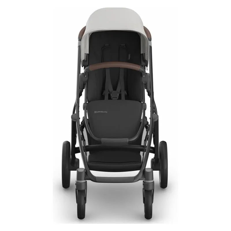 Uppababy - Vista V3 Stroller, Savannah (Pearl Gray Jacquard/Carbon Frame/Chestnut Leather) Image 5