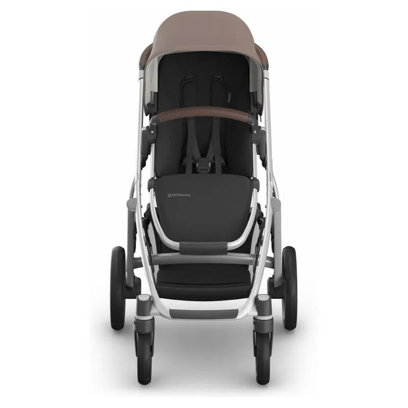 Uppababy - Vista V3 Stroller, Theo (Dark Taupe/Silver Frame/Chestnut Leather) Image 4