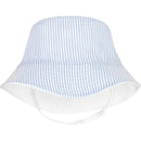 Wee Ones - Boys' Reversible Seersucker Sun Hat, 0-6M Image 1