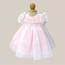 Will' Beth - Baby Flower Smocked Dress, Pink Image 1