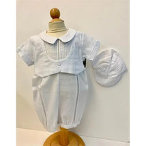 Will' Beth - Romper Hat Set, White Image 1