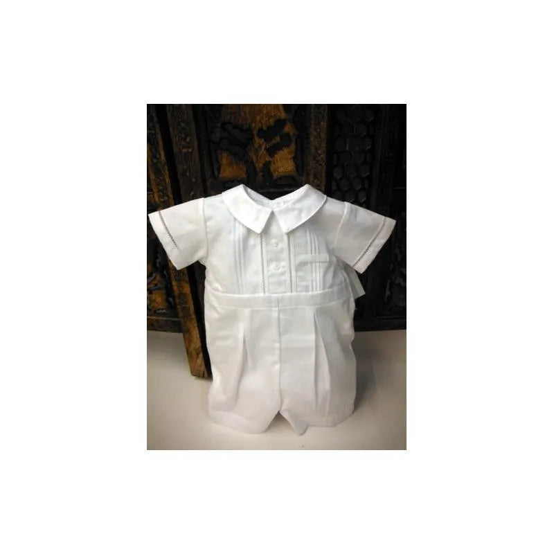 Will' Beth - White Pintuck Romper Image 1