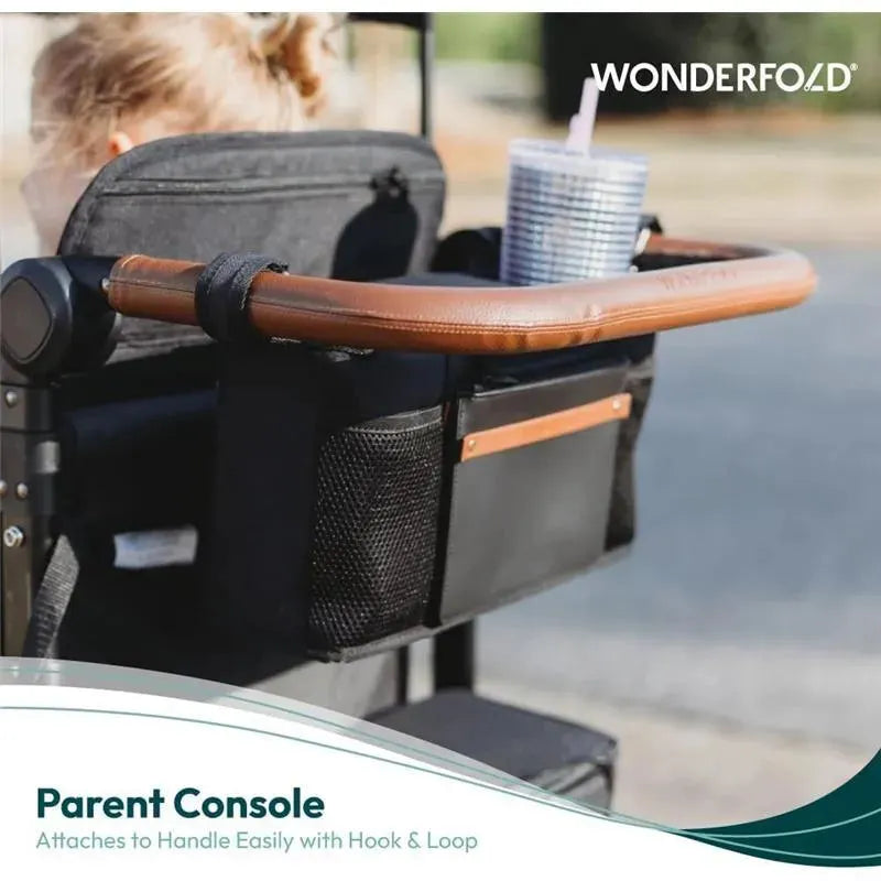 Wonderfold - Parent Console With 4 Insulated Cup Holders, Black Image 5