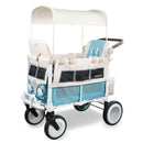 WonderFold - Volkswagon Special Edition Double Stroller Wagon (2 Seater), Bondi Blue Image 1