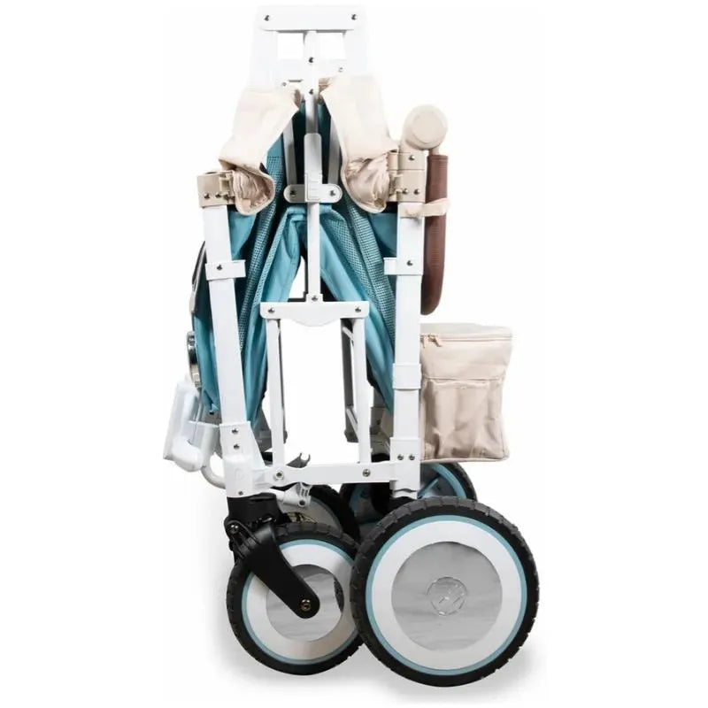 WonderFold - Volkswagon Special Edition Double Stroller Wagon (2 Seater), Bondi Blue Image 4