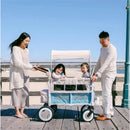 WonderFold - Volkswagon Special Edition Double Stroller Wagon (2 Seater), Bondi Blue Image 5