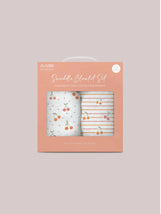 Swaddle Blanket Set - Cherry Cute by Doodle By Meg