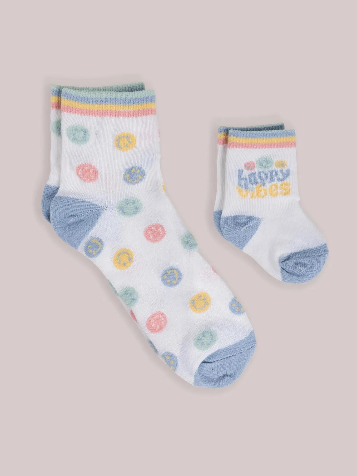 Mama & Me Socks -  Happy Baby Vibes