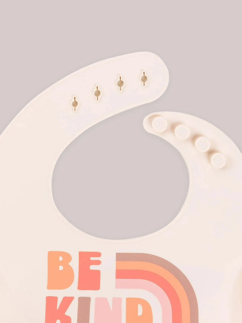 Silicone Bib - Be Kind Rainbows